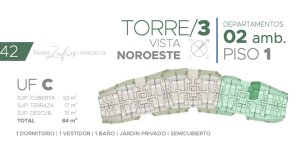 Torres Zafiro Nordelta - Venta Depto. 2 Ambientes
