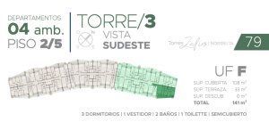 Torres Zafiro Nordelta - Venta Depto. 4 Ambientes