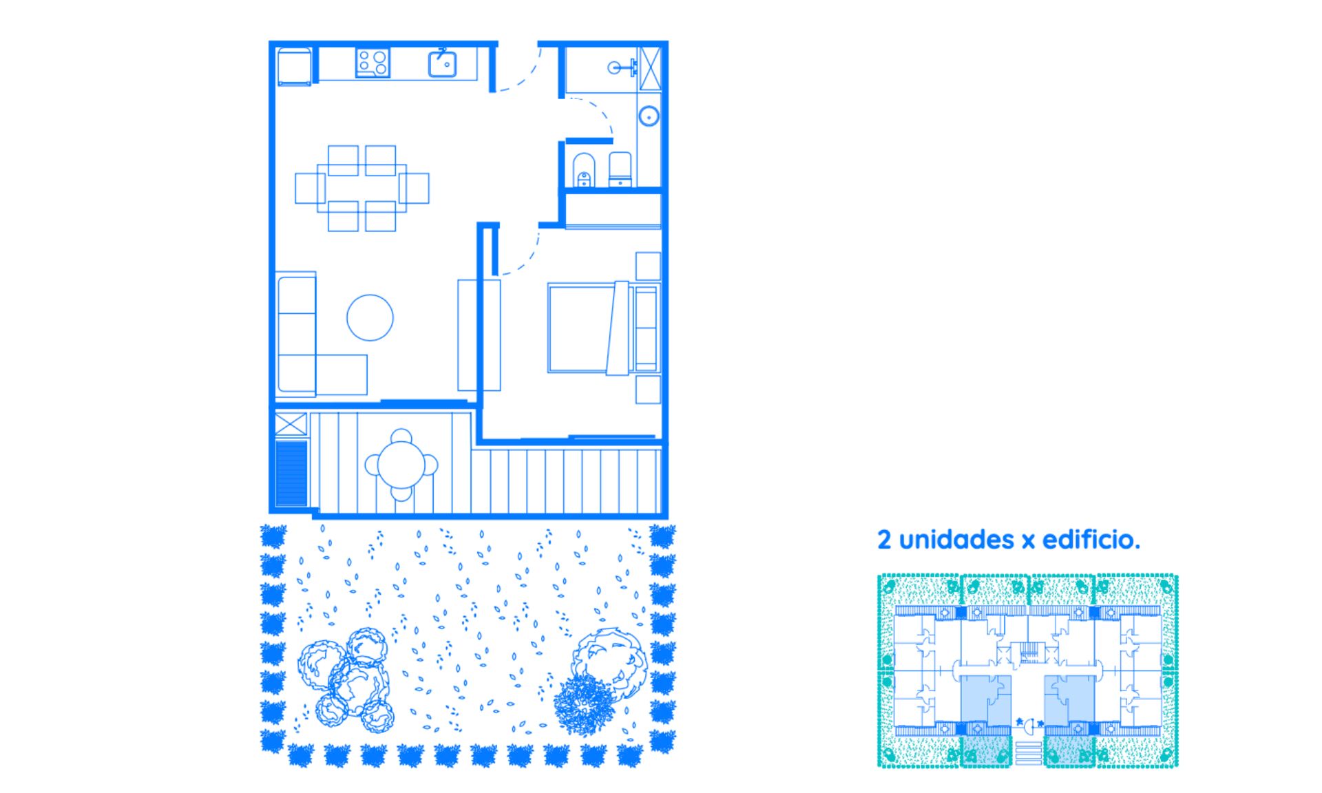 Venta Brickell Remeros 2 Ambientes Con Jardin