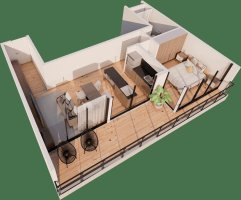 Apartment for sale, Tigre 2 rooms, Tao Park, Benavidez, Installments