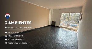Departamento En Venta 3 Ambientes Beccar Apto Cred