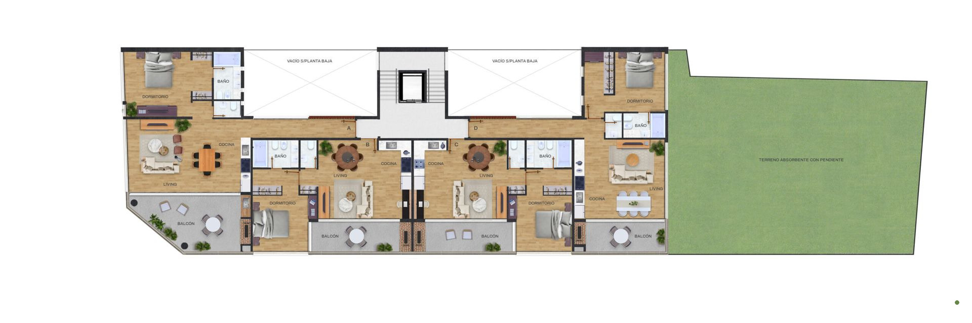 Venta departamento 2 ambientes San Isidro pozo