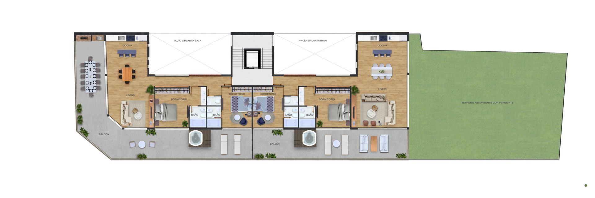 Venta departamento 2 ambientes San Isidro pozo