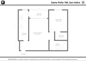 Sale Apartment 2 rooms with balcony in Ayres San Isidro