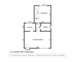 Ph 2 Rooms Vicente López 40 square meters