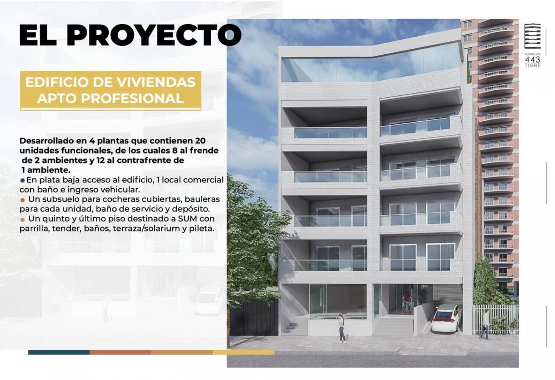 VENTA Dpto. Monoambiente c/cochera Tigre centro.
