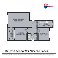 Depto En Alquiler 3 Amb Vicente Lopez Balcon