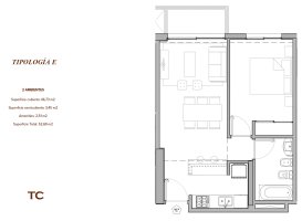 Departamento Venta Tigre 2 Ambientes El Cardon Ii