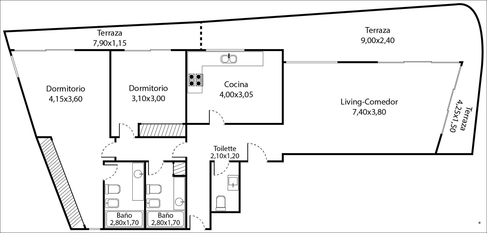 Venta Depto 3 Amb Torre Mayor Olivos Apto Credito