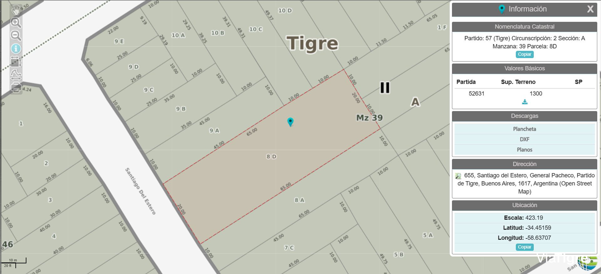 Venta Lote 10X65 Pacheco Tigre Ideal Inversor