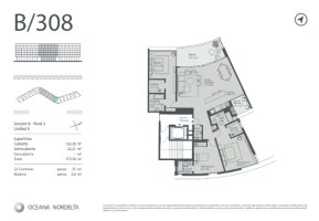 Apartment for Sale: 4 Rooms, Nordelta Oceana, 2 Parking Spaces