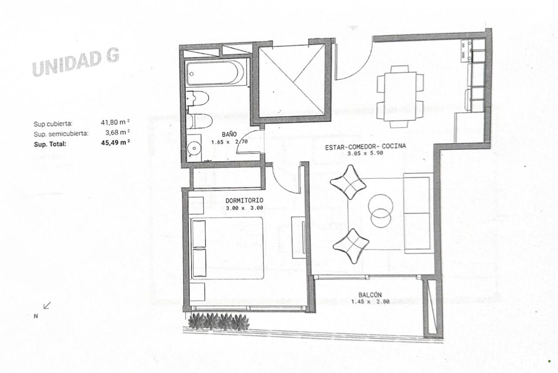 Venta 2 Ambientes Vista Balcon Cochera Amenities