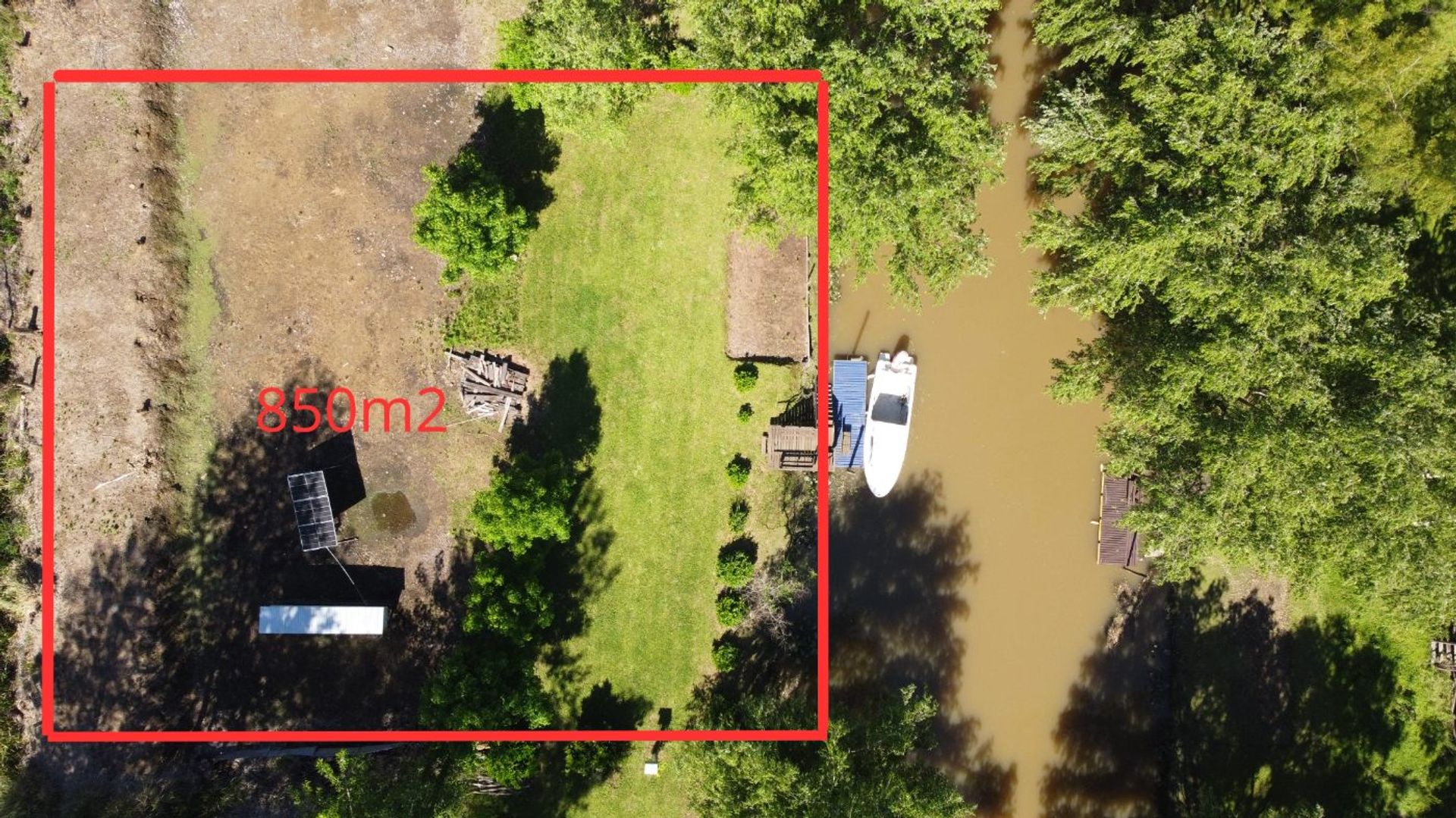 VENTA LOTE ISLA PALMARES DEL DELTA 850m2