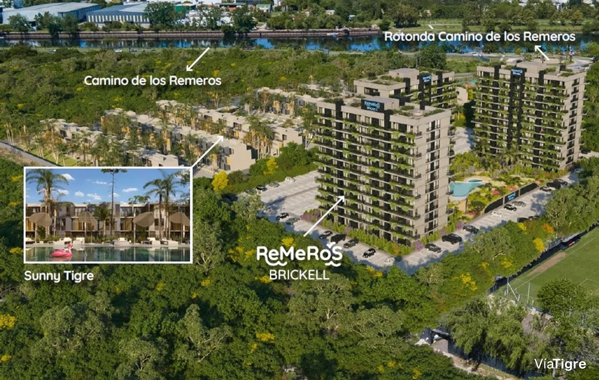 Venta 2 Amb Balcon Tigre Remeros Brickell Cuotas