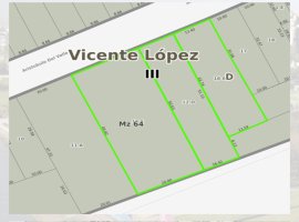 3 Lots for Sale in Vicente López