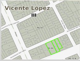 3 Lots for Sale in Vicente López