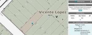 Terreno Venta Vicente Lopez- Permuta