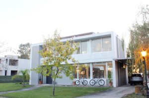 Modern concrete house with incredible views