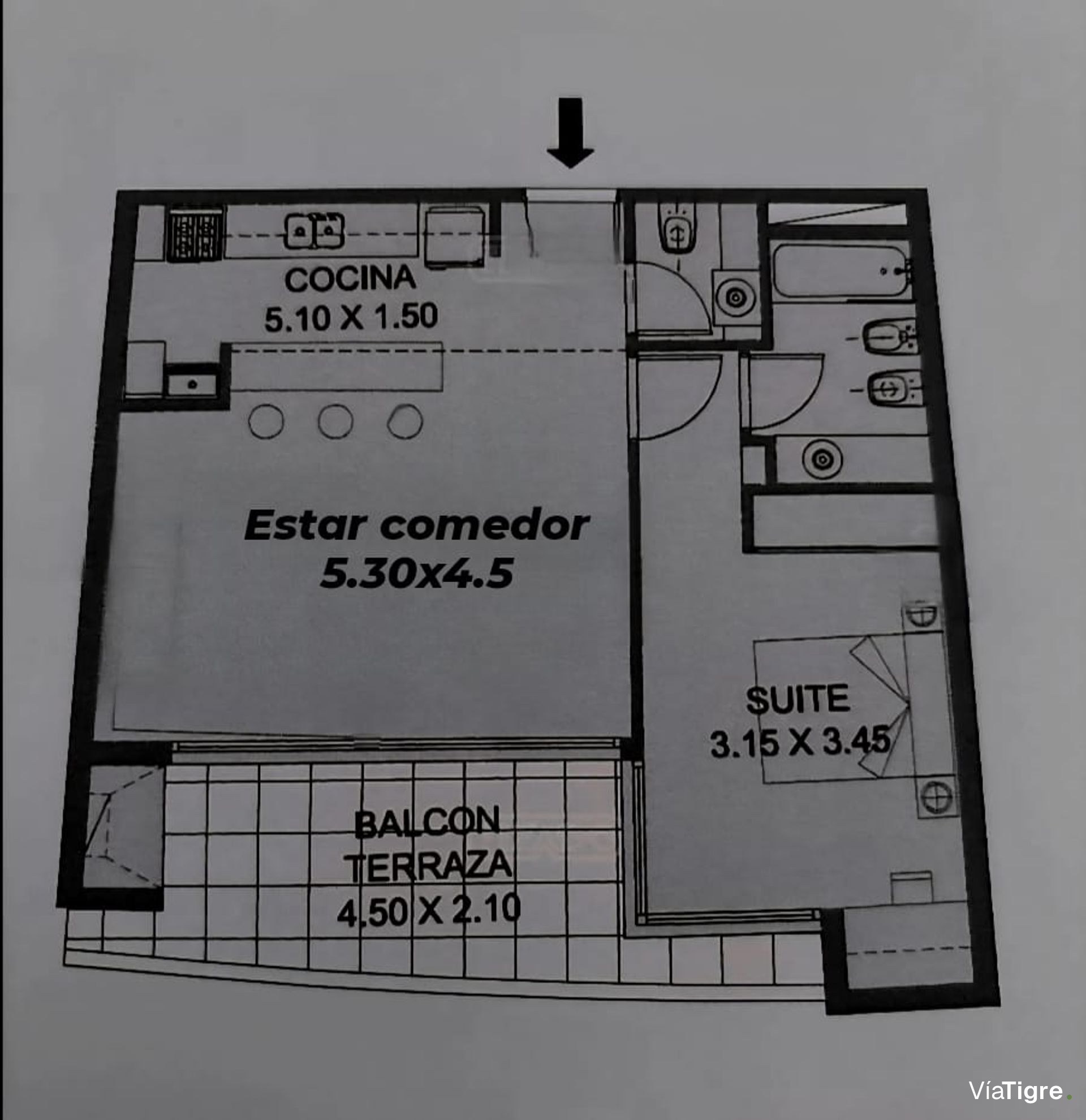 Venta Depto 2 Amb Edificio Enyoi A La Laguna