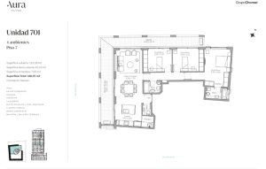 Sale of 4 rooms in AURA Olivos with amenities