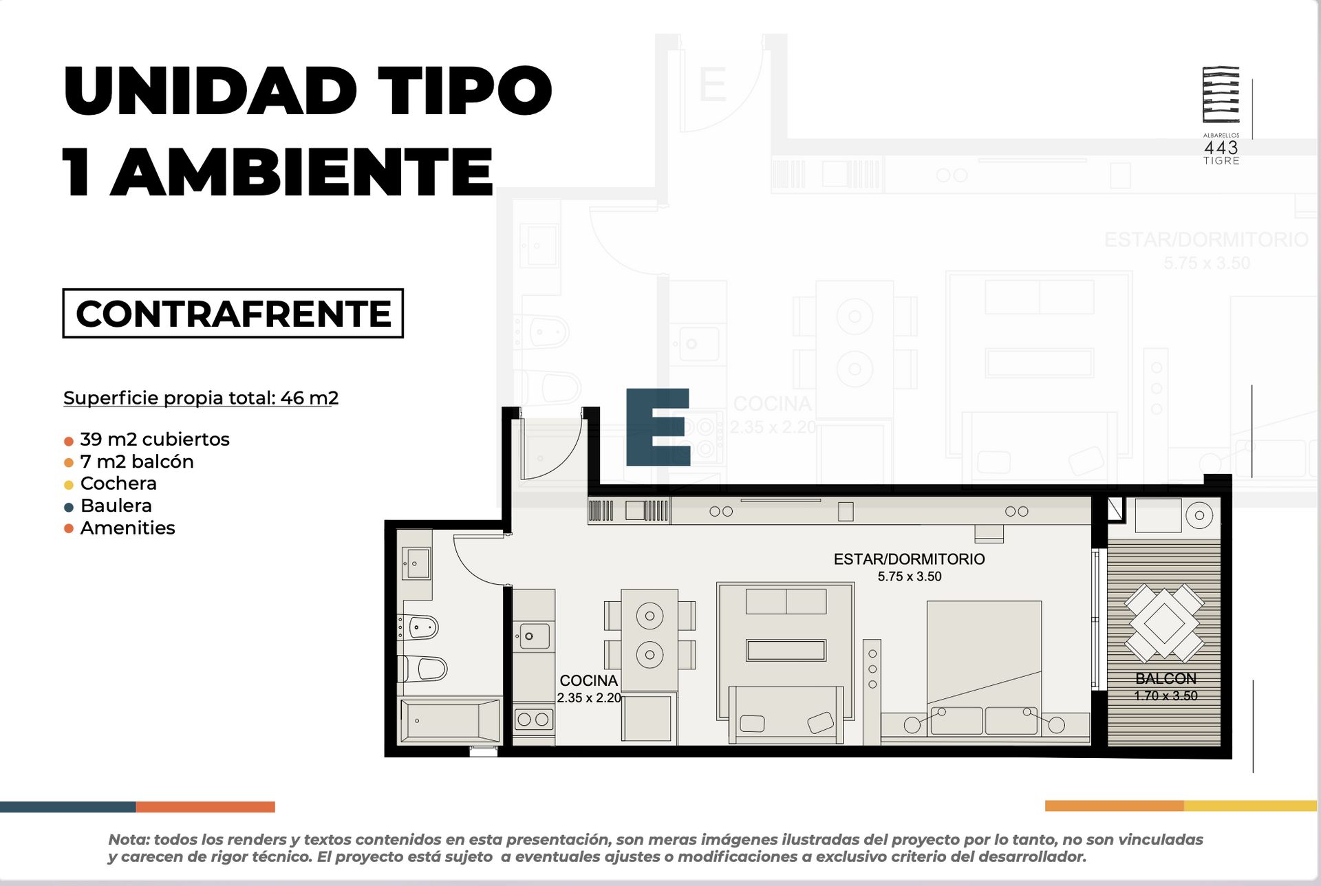 Departamento Monoambiente Venta Tigre a Estrenar