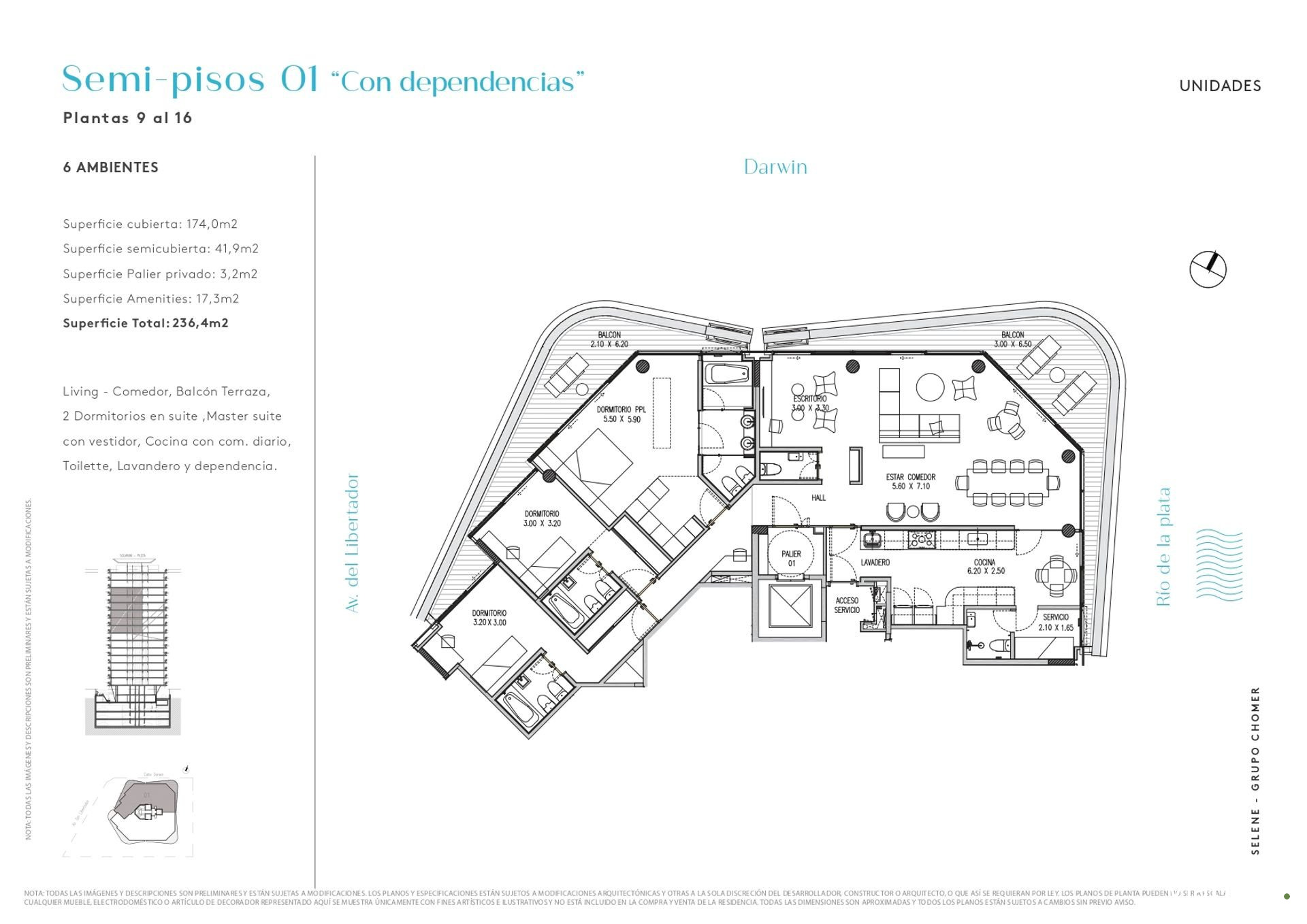 Depto en Venta EN SELENE La Lucila con amenities