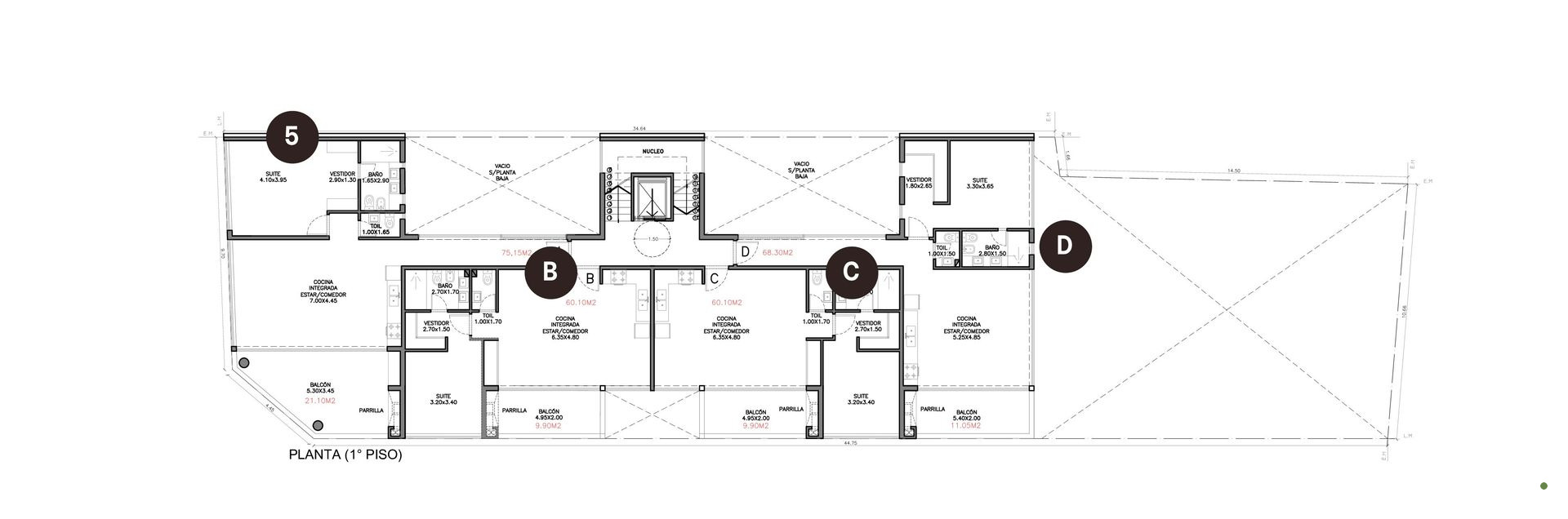 Venta 2 Amb Balcon San Isidro.pozo En Construccion