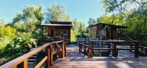 Sale of 3 furnished cabins complex with pool