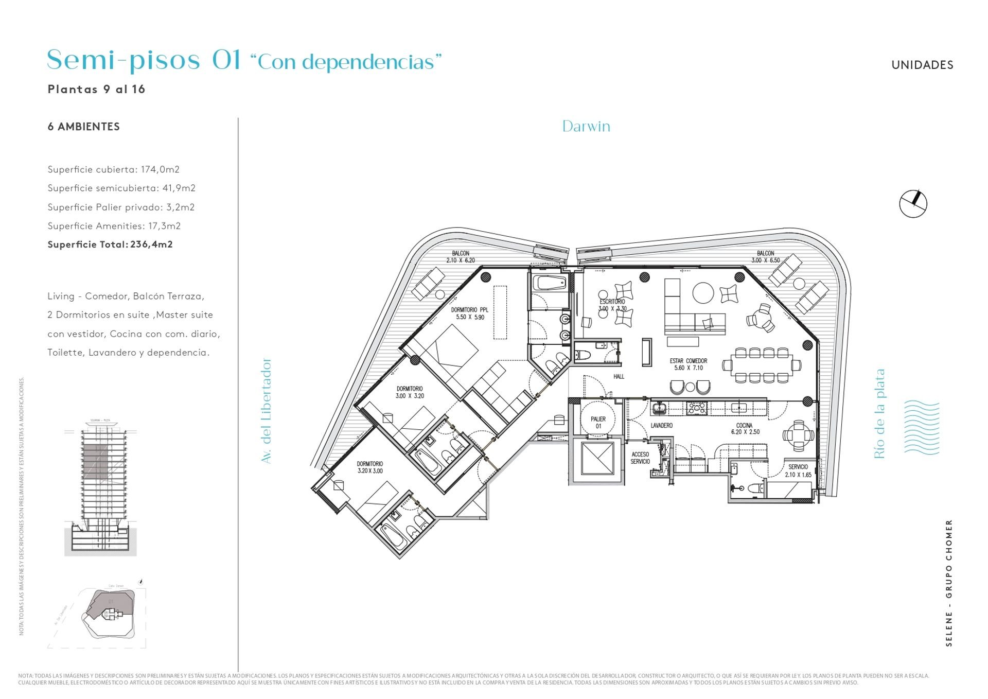 Depto en Venta EN SELENE La Lucila con amenities
