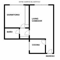 Apartment for sale 2 rooms Vicente López 36 square meters