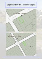 Lot in Vicente López, Single Front or Double Front.