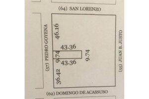 Lot for development Olivos 422 m2 zoning: R2