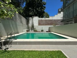 2 Amb amoblado c/jardín, cochera y pileta MARTINEZ