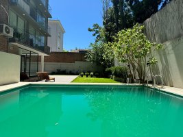 2 Amb amoblado c/jardín, cochera y pileta MARTINEZ