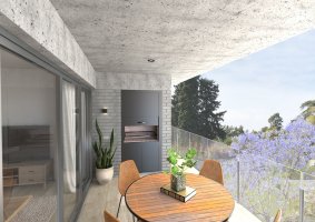 Venta Depto 3 Amb Punta Chica Balcon C/Parrilla