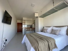 Short-Term Rental Studio Apartment Balcony Olivos