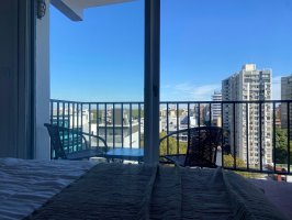 Short-Term Rental Studio Apartment Balcony Olivos