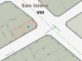 Lote en esquina sobre Libertador en San Isidro