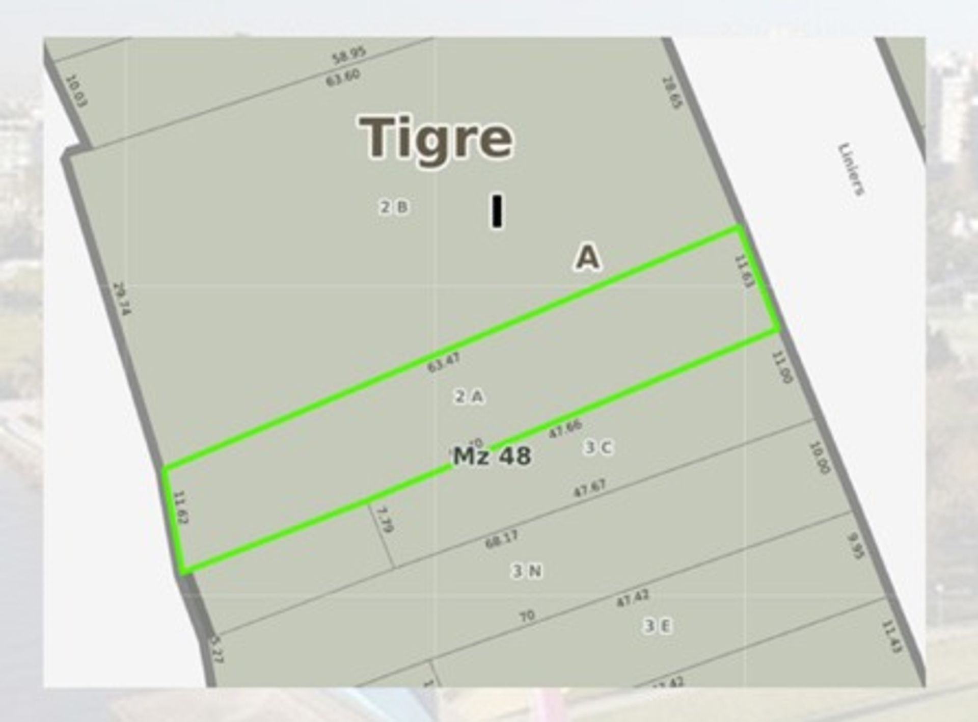 VENTA LOTE 735 m2 TIGRE 882m2 vendibles
