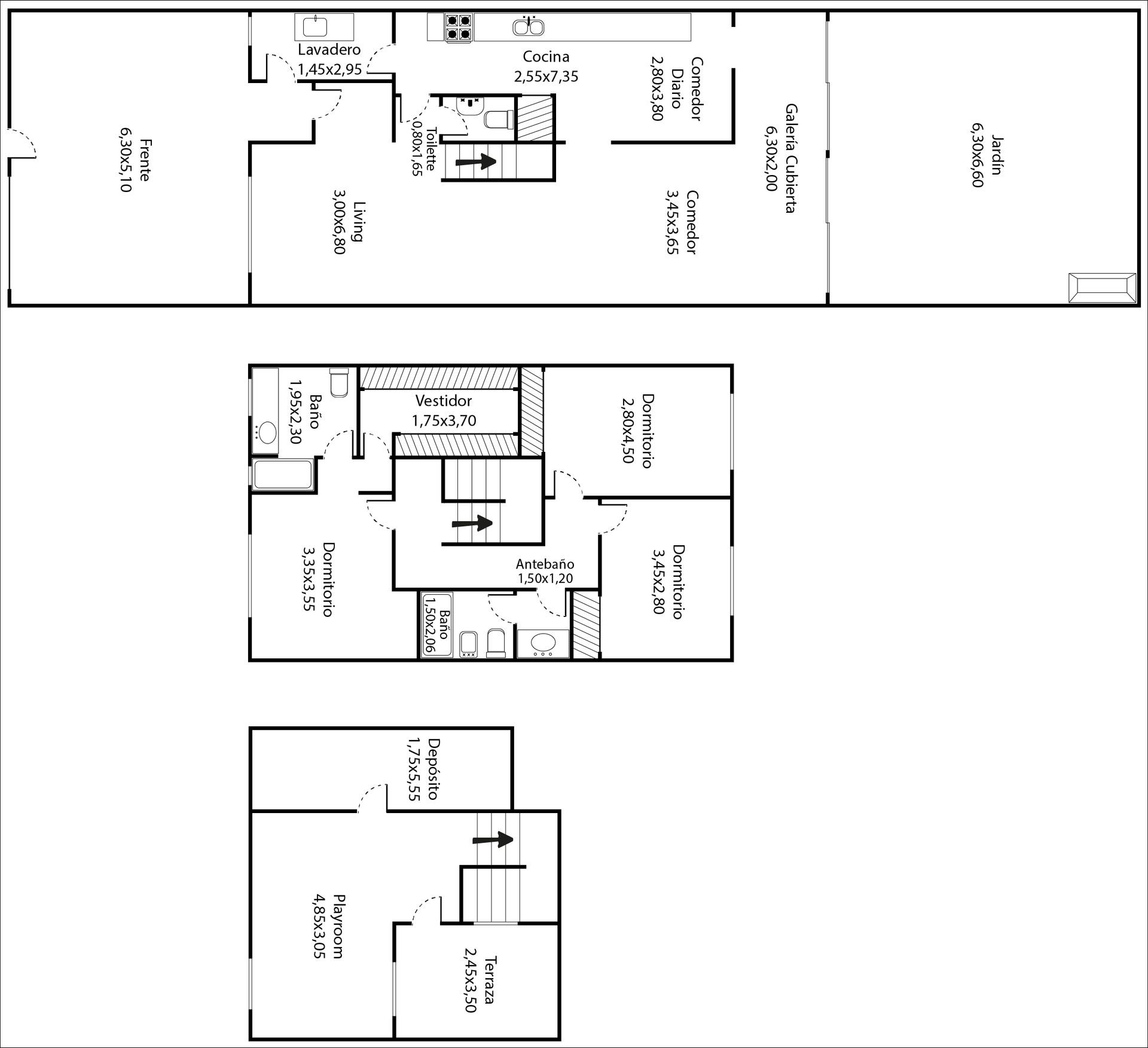 Venta Triplex Olivos Cochera Parque con Parrilla