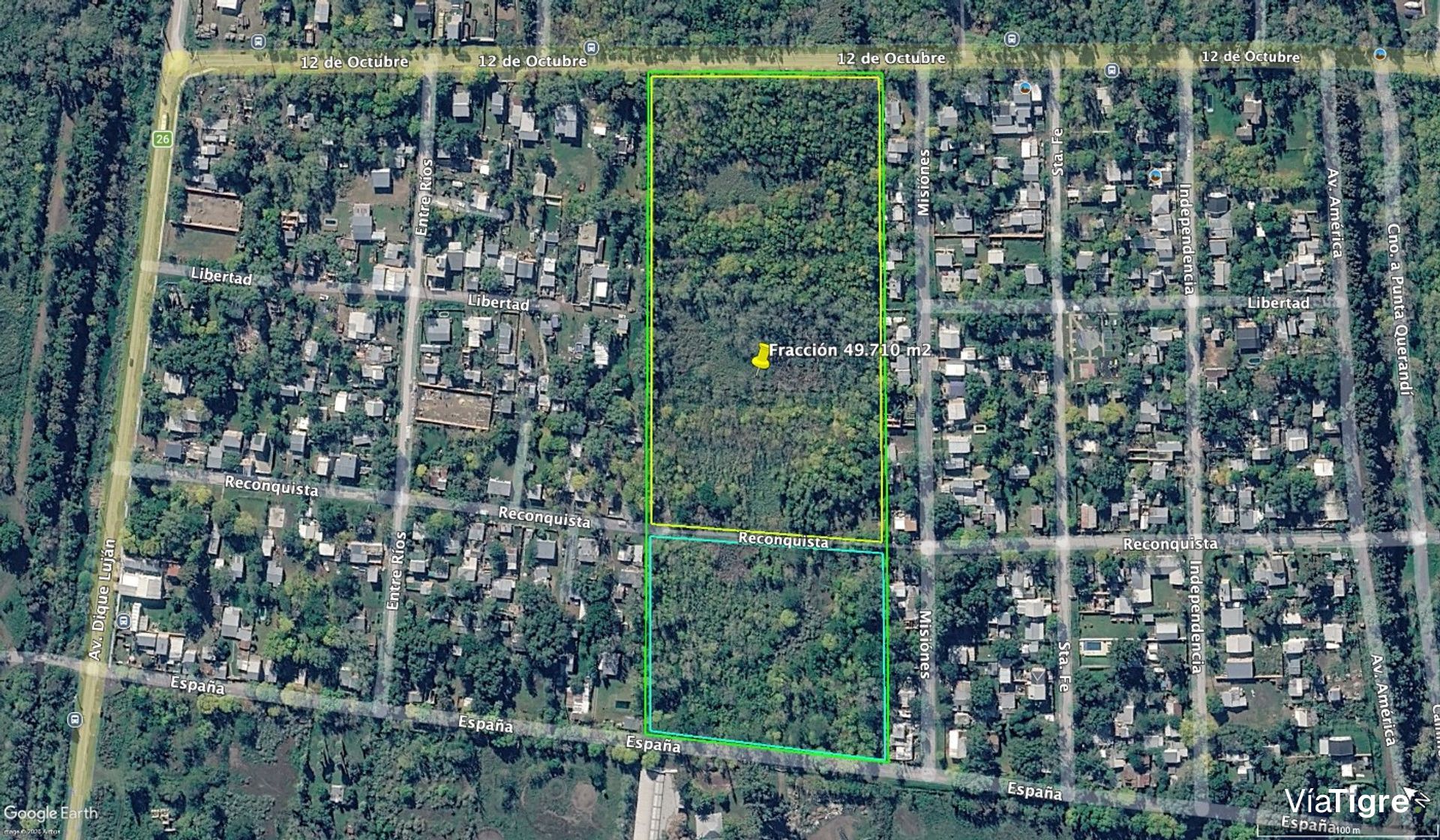 49,710 m² Tract in Dique Luján, Tigre
