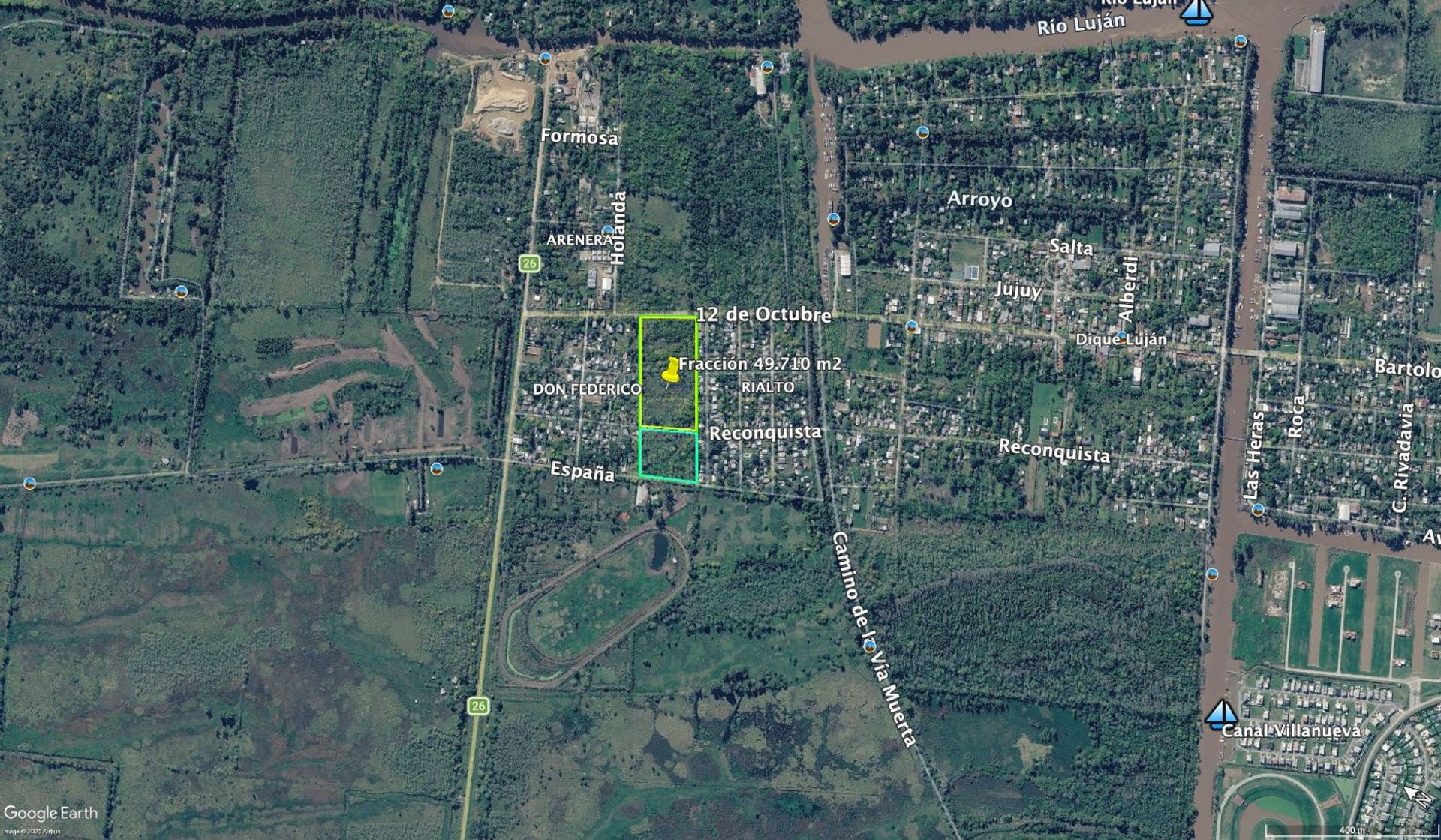 Fracción de 49.710 m² en Dique Luján, Tigre