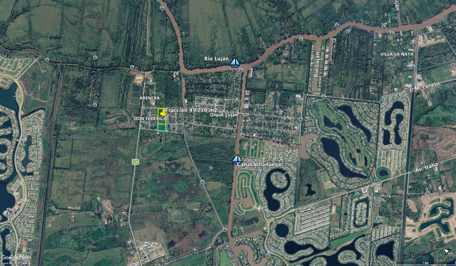 Fracción de 49.710 m² en Dique Luján, Tigre