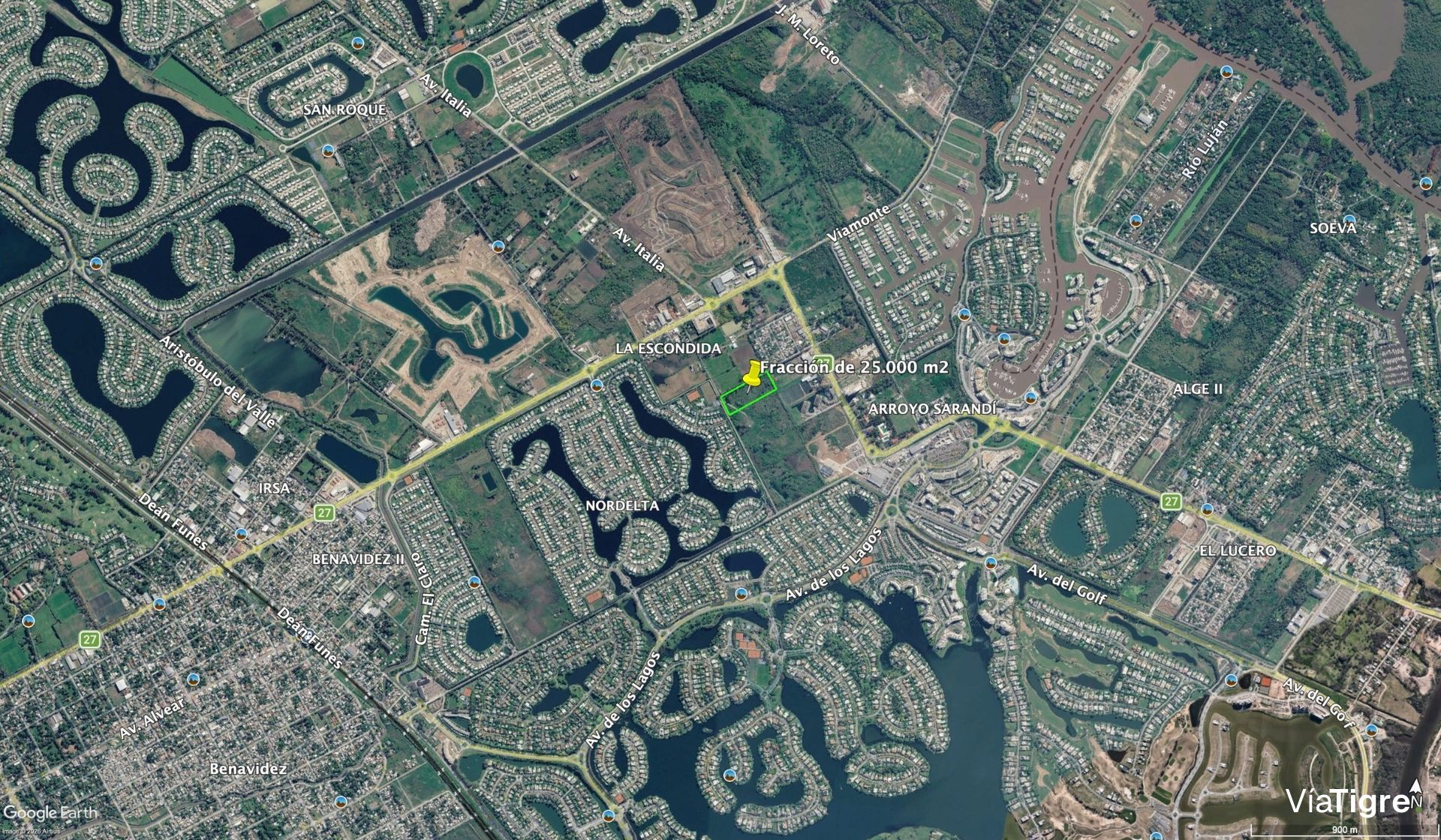 25,067 m² Plot in the Nordelta Area – Tigre