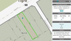 Commercial Zoning Lot for Sale Av Benavidez 500 m²