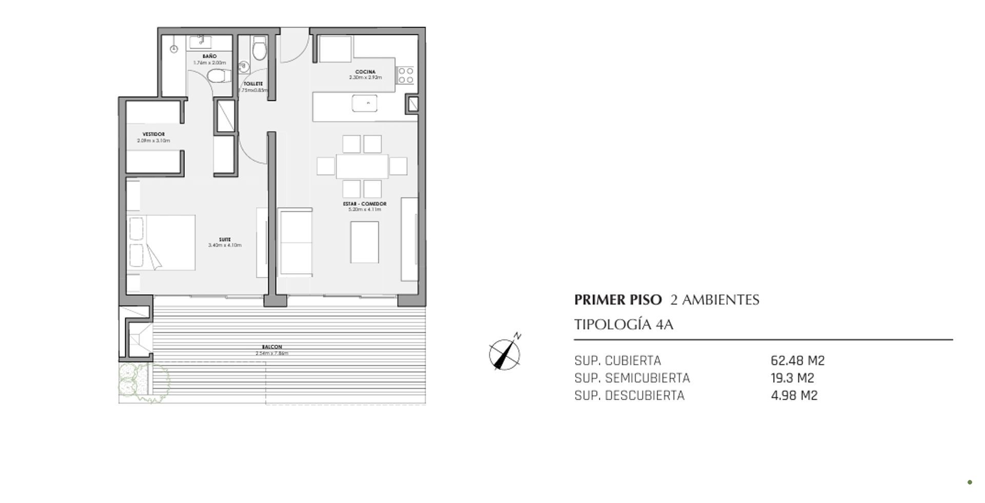 Venta Departamento 2 Ambientes Nordelta
