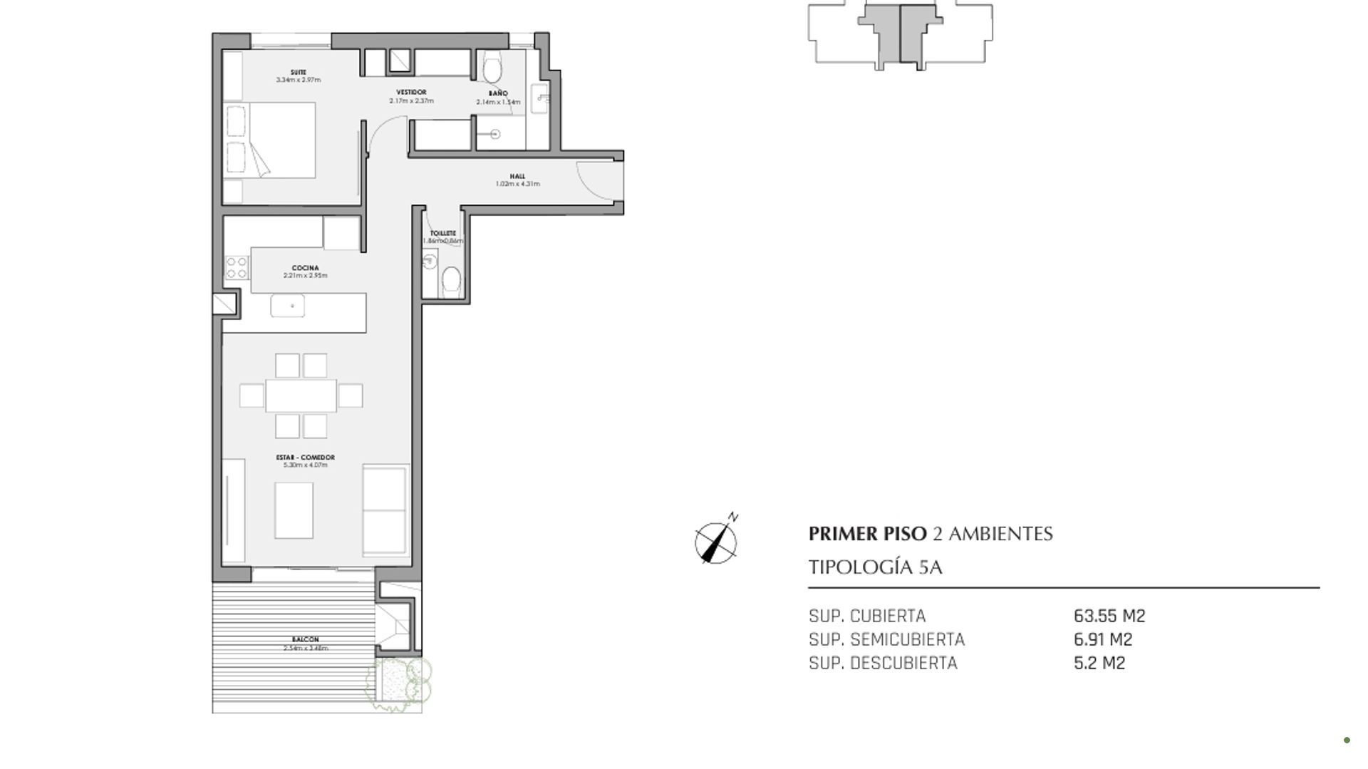 Venta Departamento 2 Ambientes Nordelta