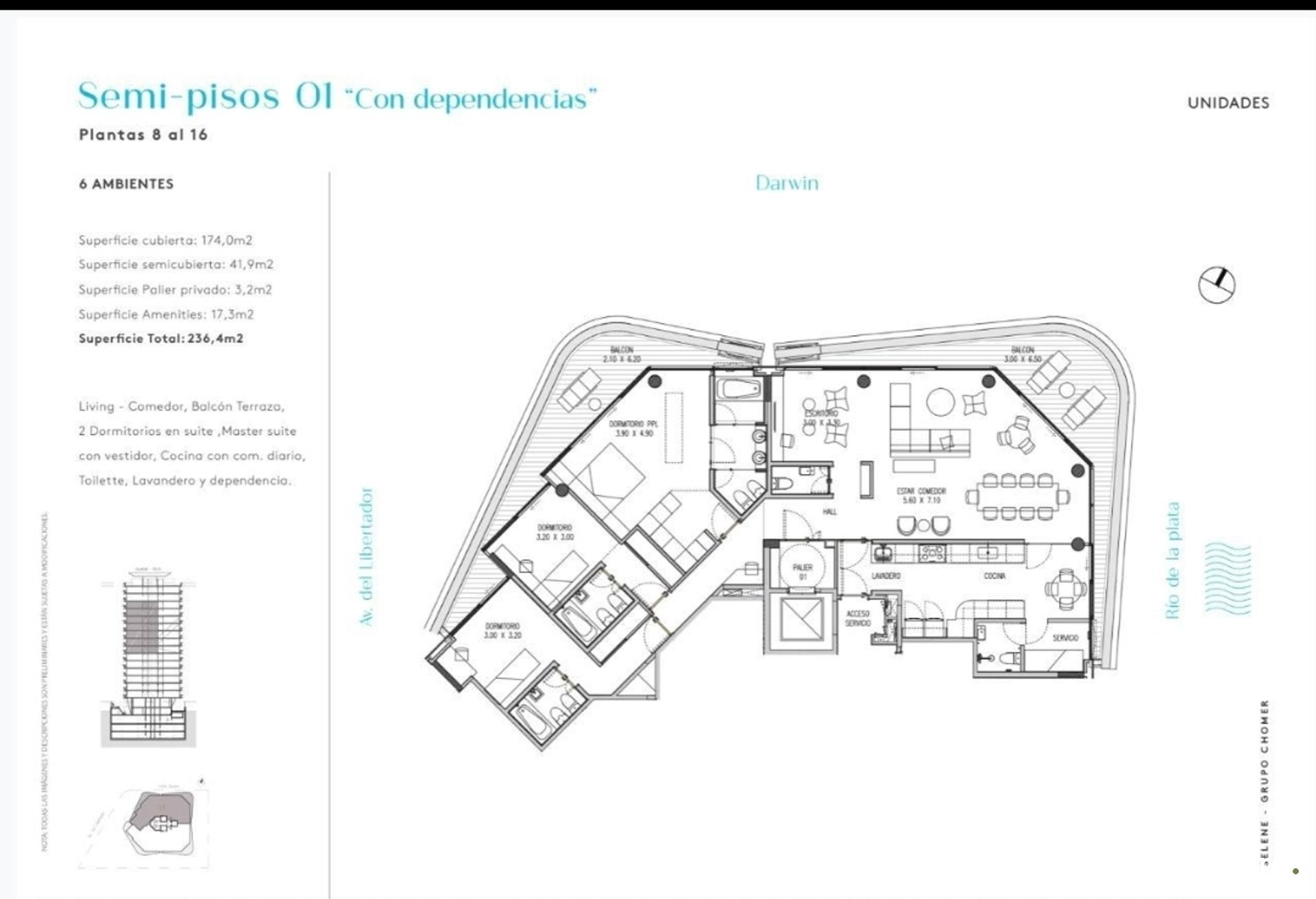 Venta 3 Dormitorios en Suite Dep 2 cocheras Selene